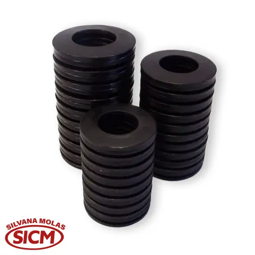 molas prato para sistema de suspensão industrial